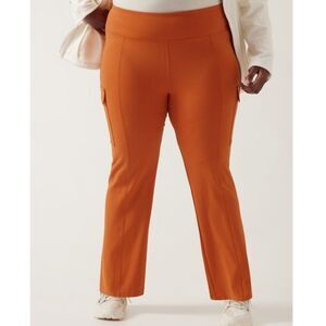 NWT Athleta | Delancey Straight Cargo Pant In Foliage Orange, Womens 3X